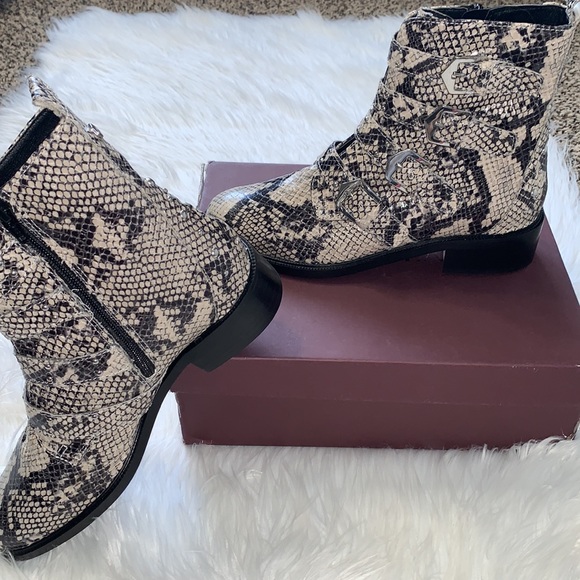 Scant Snake Print Ankle Boots by Carvela - Picture 4 of 6